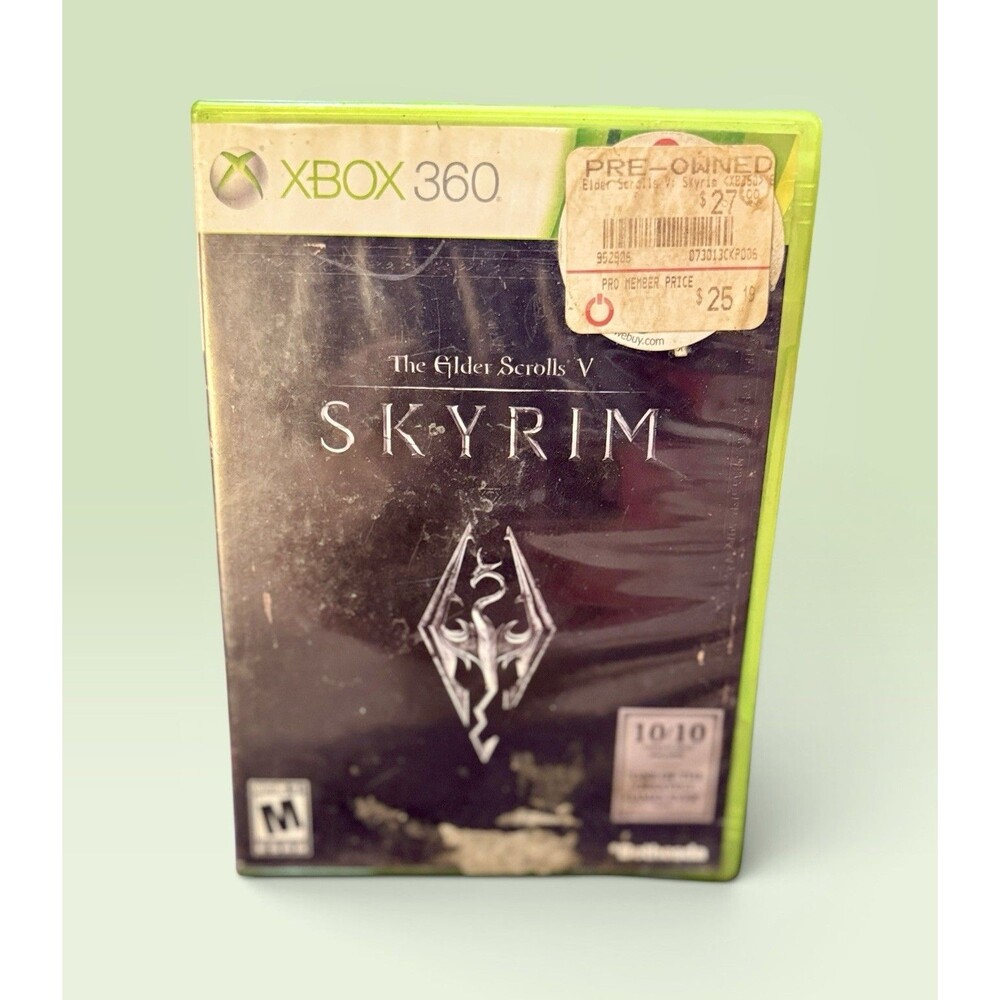 Elder Scrolls V Skyrim Xbox 360 Complete CIB Manual Map Tested Working 2011